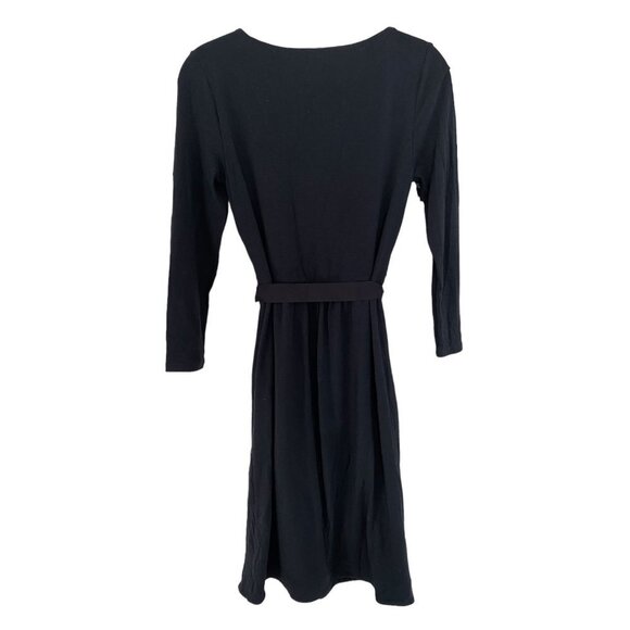 Weekend Max Mara Tie Waist Dress, Jersey Stretch Scoop Neck 3/4 Sleeve - Picture 4 of 5